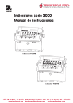 Indicadores serie 3000 Manual de instrucciones Indicador T32MC