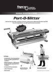 Manual en PDF de Port-O-Slitter
