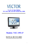 Vector VEC1951P Manual - Recambios, accesorios y repuestos