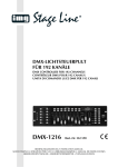 DMX-LICHTSTEUERPULT FÜR 192 KANÄLE