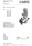 Manual de instrucciones Bomba de membrana multicapa Serie