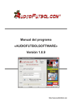 Manual del programa «AUDIOFUTBOLSOFTWARE» Versión 1.0.9