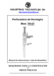 Manual Perforadora TH 07