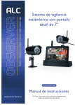 Sistema de vigilancia inalámbrico con pantalla táctil de 7” Manual