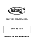 Manual de instrucciones.Unidad de recuperación RG5410