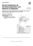 3A1051C G3 Return to Reservoir Installation Kit, Spanish