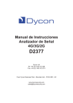 Manual de Instrucciones Analizador de Señal 4G/3G