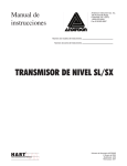 TRANSMISOR DE NIVEL SL/SX - Anderson