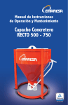 Capacho Concretero RECTO 500 - 750