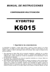 manual de instrucciones. Kyoritsu