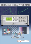 GENERADORES DE SEÑAL TV Y MONITORES