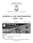 Aviso a los Navegantes 06-2015 - Dirección de Hidrografía y