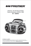 MANUAL DE INSTRUCCIONES Radio-Grabadora C/DVD