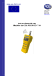 Instrucciones de uso Medidor de CO2 PCE-PCE