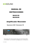 MANUAL DE INSTRUCCIONES Amplificador Mezclador