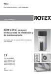 ROTEX HPSU compact Instrucciones de instalación y de