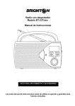 Radio con despertador Modelo BT-237new Manual de Instrucciones