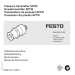 Pressure transmitter SPTW Drucktransmitter SPTW