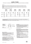 Instrucción mando B.RO T12W
