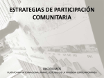 ESTRATEGIAS DE PARTICIPACIÓN COMUNITARIA