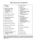 WSD – Manual de Uso y Programación