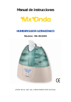 Manual de instrucciones HUMIDIFICADOR