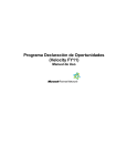 Programa Declaración de Oportunidades