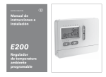 Manual de instrucciones e instalación Regulador de temperatura