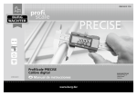 ProfiScale PRECISE Calibre digital es Manual de instrucciones
