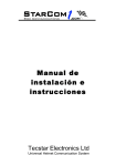 Manual de instalación e instrucciones