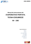 Manual de instrucciones del EVAPORATIVO PORTATIL M