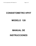 consistometro hpht modelo 120 manual de instrucciones