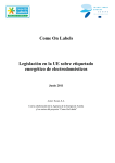 Come On Labels Legislación en la UE sobre etiquetado energético