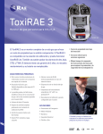 ToxiRAE 3 hoja de especificaciones