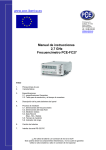 Manual de instrucciones 2,7 GHz Frecuencímetro PCE