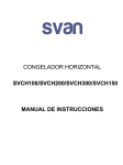 manual de instrucciones congelador svch150