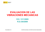 EVALUACION DE LAS VIBRACIONES MECANICAS