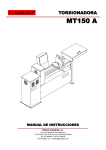 Manual de instrucciones MT150A