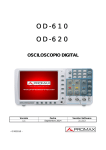 Manual de instrucciones OD-610 / OD-620 (osciloscopio
