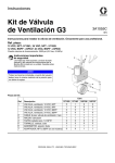 3A1055C, G3 Vent Valve Kit, Spanish