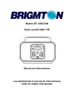 Modelo BT-1000-DAB Radio portátil DAB / FM Manual de