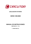 SERIE CVM-BDM MANUAL DE INSTRUCCIONES