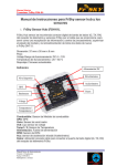 Manual de Instrucciones para FrSky sensor hub y los