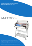 Manual de instrucciones del producto Matrix Duo MD-460 y MD-650