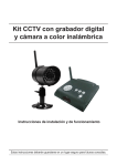 Kit CCTV con grabador digital y cámara a color inalámbrica