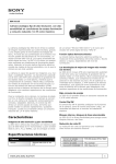 Sony : Información del producto : SSC-G113 (SSCG113