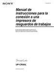 Manual de instrucciones para la conexión a una impresora de