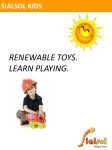 RENEWABLE TOYS. LEARN PLAYING