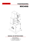 Manual de instrucciones MX340G