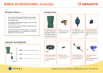 MANUAL DE INSTRUCCIONES - Kit de riego